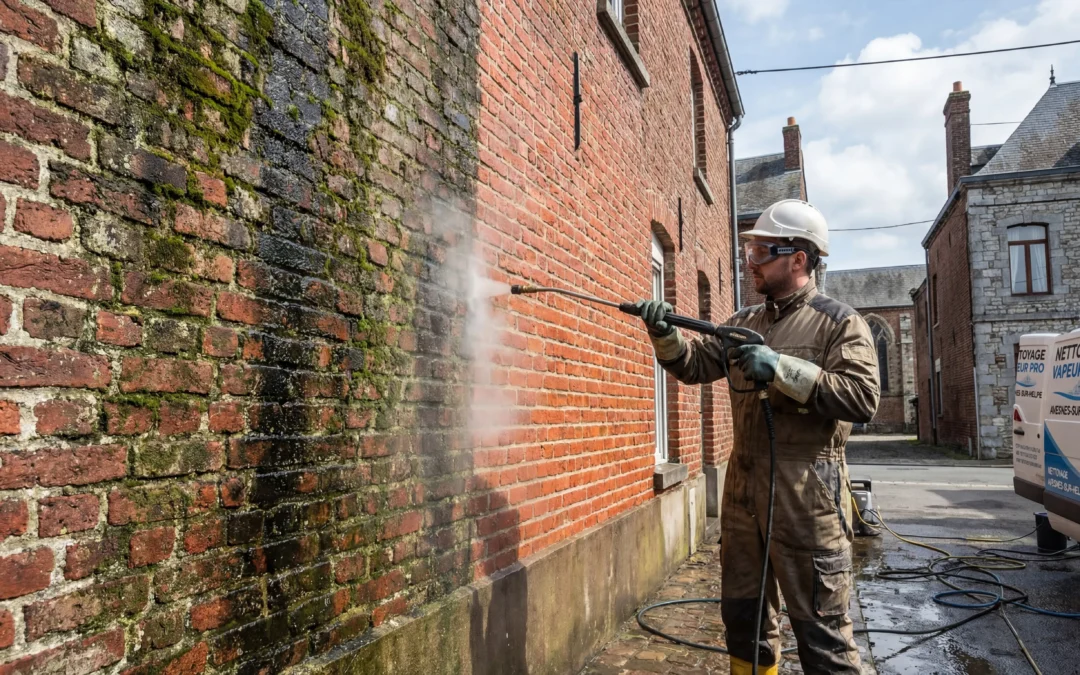 Nettoyage Vapeur et Démoussage Façade Écologique : La Solution A PROP&rsquo;EAU à Avesnes-sur-Helpe
