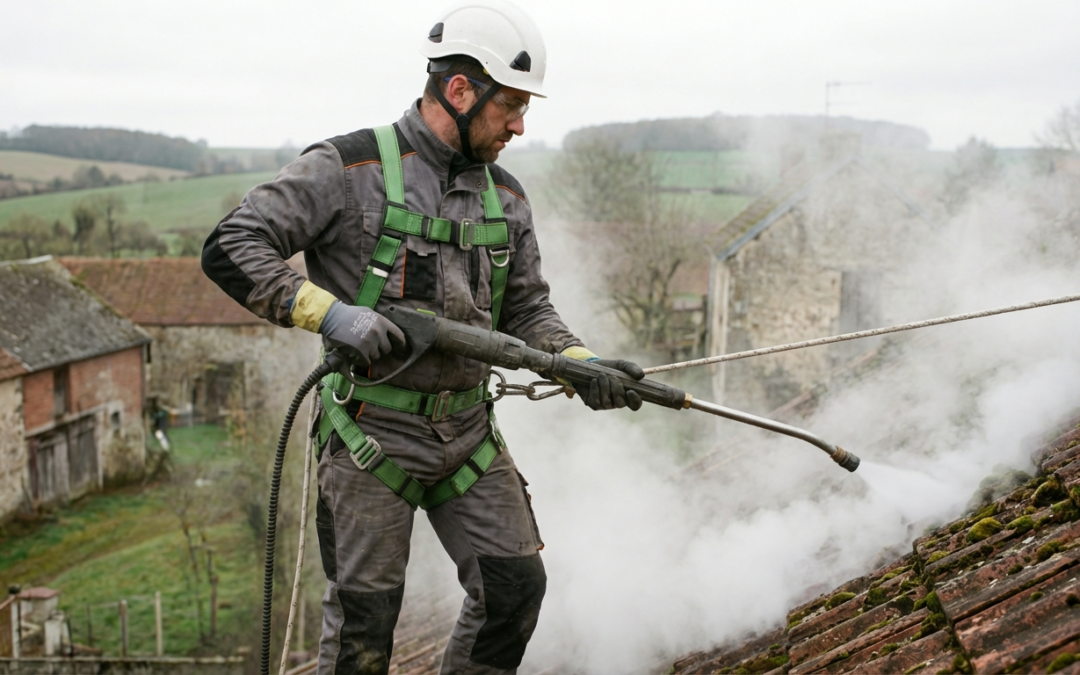 Nettoyage Vapeur Écologique pour Votre Toiture à Anor