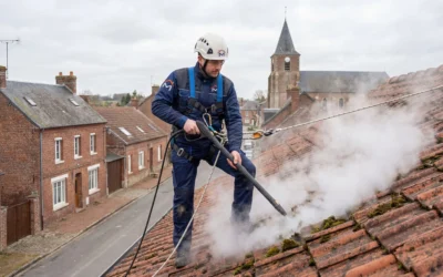 Nettoyage vapeur écologique de votre toiture à Mondrepuis